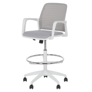 Работен офис стол Carmen 7556 W - светлосив