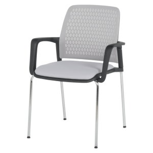 Посетителски стол Carmen 1138 CH - светлосив