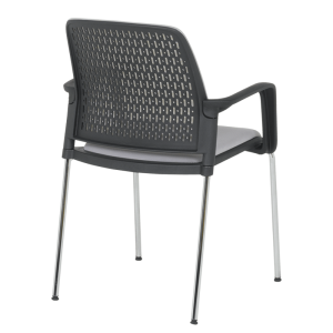 Посетителски стол Carmen 1138 CH - светлосив