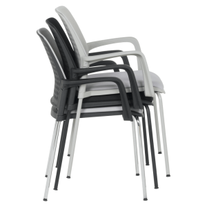 Посетителски стол Carmen 1138 CH - светлосив