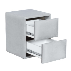 Нощно шкафче за спалня WAVE - светлосив 25