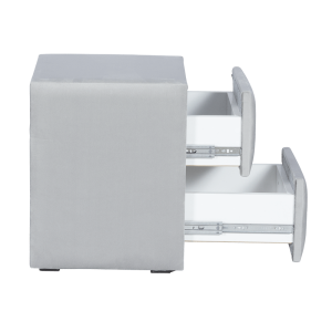 Нощно шкафче за спалня WAVE - светлосив 25