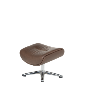 Кресло с табуретка TEDY - кафяво