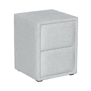 Нощно шкафче за спалня PAROS - сребърен AN