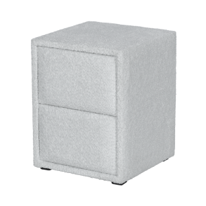 Нощно шкафче за спалня PAROS - сребърен AN