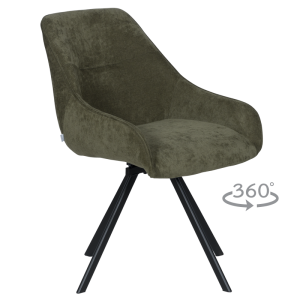 Трапезен стол MARSALA - маслено зелен