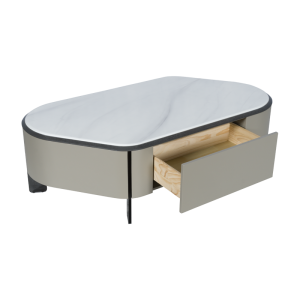 Холна маса PALMER - бял-капучино