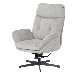 Кресло с табуретка ANDREA - светлосиво