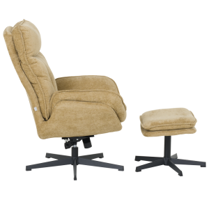 Кресло с табуретка ANDREA - горчица