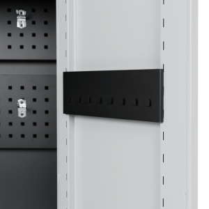 Метален шкаф за инструменти Carmen CR-1226 L SAND - черен-сребърен