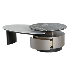 Холна маса BAKER - черен-бял