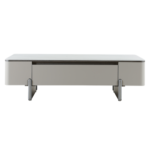 Холна маса FLINT - бял-капучино