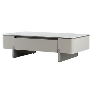 Холна маса FLINT - бял-капучино