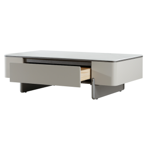 Холна маса FLINT - бял-капучино