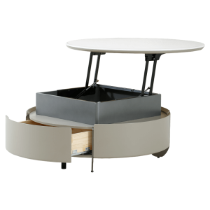 Холна маса TARIA - бял-капучино