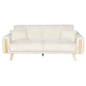 Разтегателен диван - тройка GOMA - бял E26