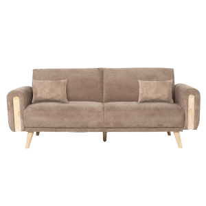 Разтегателен диван - тройка GOMA - кафяв E40