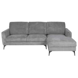 Ъглов диван INGA - сив V11