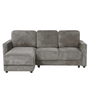 Ъглов разтегален диван BUMBA - сив Е13