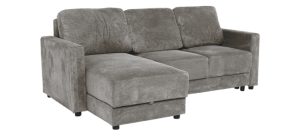 Ъглов разтегален диван BUMBA - сив Е13