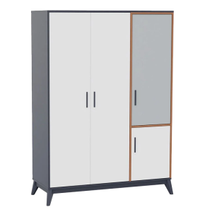 Трикрилен гардероб BREDA