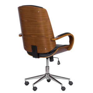 Президентски офис стол Carmen 6406 - орех-черен