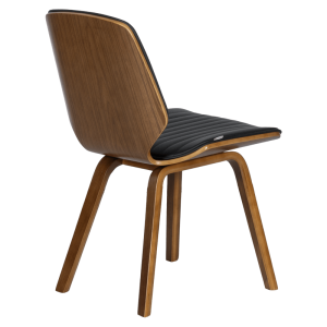 Трапезен стол Carmen 9978 - орех/черен