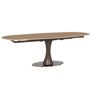 Разтегателна трапезна маса CARLOS - тъмен орех