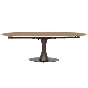 Разтегателна трапезна маса CARLOS - тъмен орех