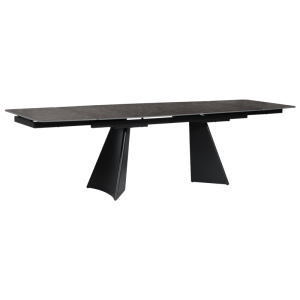 Разтегателна трапезна маса CARORA - черна