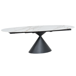 Разтегателна трапезна маса UPATA - бяла