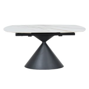 Разтегателна трапезна маса UPATA - бяла