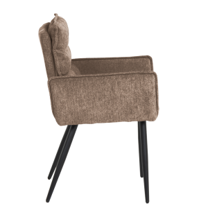 Трапезен стол с подлакътници IKSAN - кафяв R38