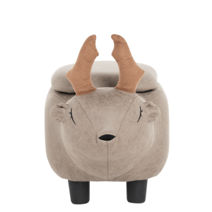 Детска табуретка с ракла - сив елен