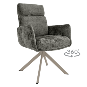 Трапезен стол TORVA - графит 93