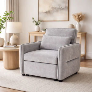 Разтегателен фотьойл AKETI - сив М11