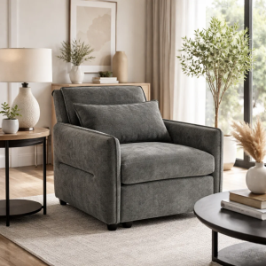 Разтегателен фотьойл AKETI - тъмносив М18