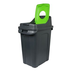 Кош за отпадъци Planet, за разделно събиране, 50 L, зелен