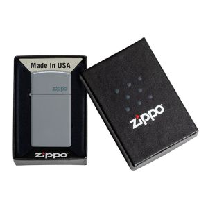 Zippo Запалка 49527ZL - Slim Flat Grey Matte