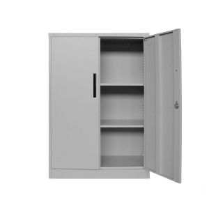 Шкаф RFG, метален, с два рафта, 900 х 400 х 1300 mm, сив