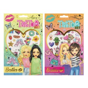 Moxy Комплект татуировки Besties, асорти, 48 броя