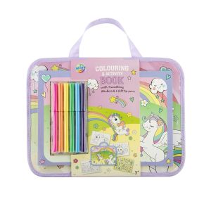 Moxy Комплект за оцветяване и дейности Еднорог, за пътуване