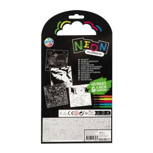 Moxy Книжка за оцветяване Джунгла, неонова, 40 листа