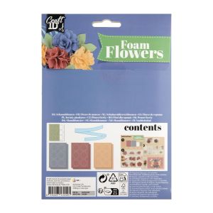 Craft ID Направи си цветя от хартия от пяна, сини
