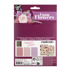 Craft ID Направи си цветя от хартия от пяна, лилави