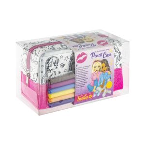 Moxy Несесер за оцветяване Besties, с 6 флумастера