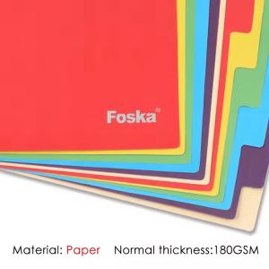 Foska Разделител, картонен, 180 g/m2, 12 цвята