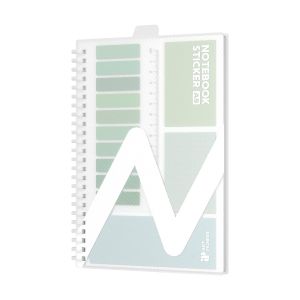 Art Pioneer Пад, A5, широки редове, със спирала, 80 листа, зелен