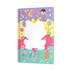 Art Pioneer Тетрадка Frog, A5, широки редове, твърда корица, със спирала, 80 листа