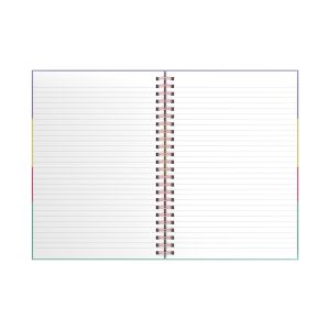Art Pioneer Тетрадка Rabbit, A5, широки редове, твърда корица, със спирала, 80 листа